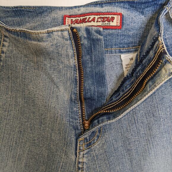 NWT Vanilla Star Vintage 90's Mid Rise Bootcut Jeans No Waistband Women's - Picture 5 of 11